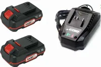 Starterset  Parkside 2 x  Akku 20 V  2.0 Ah  PAP 20 und Ladegerät