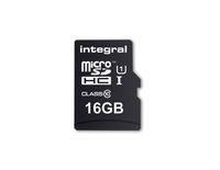Integral e16GB Micro SD Karte MicroSDHC Cl10 UHS 1 90 mb/S + Adapter