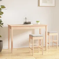 vidaXL Jedálenský stôl 110x55x75 cm Borovicový masív