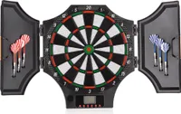 Outtec® Elektronische Dartscheibe, Dartautomat, Dartboard mit LED-Bildschirm - 31 Spiele 285 Variationen für 1-8 Spieler, inkl. 6 Darts und 12 Spitzen