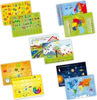 5er Set Kinder Tischset mit Lerneffekt
