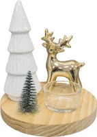 Teelichthalter Winterwald