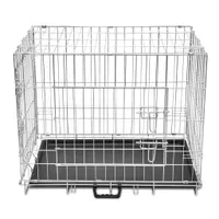 vidaXL Faltbare Hundebox Metall L