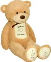 TEDBI Teddybär Groß BIG XXL Riesen Kuscheltier Stofftier Plüschtier bär Geschenk C01, Farbe:Hellbraun, Größe:XXXL - 200cm