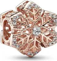 Pandora Charm 782378C01 Festive Snowflake 14 Karat vergoldetes Metall