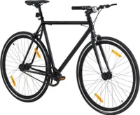 vidaXL Fahrrad mit Festem Gang Schwarz 700c 55 cm