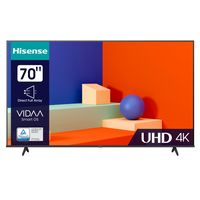 Hisense 70A6K - LCD televízor s uhlopriečkou 177 cm (70") triedy A6K s LED podsvietením - Smart TV - VIDAA - 4K UHD (2160p) 3840 x 2160 - HDR