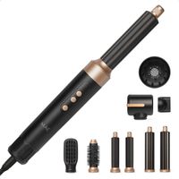 MAE® Airstyler Pro - kartáč na fén s ofukováním za studena - fén s difuzérem - multi styler s efektem Coandă - zábal na vlasy - 9 nástavců