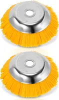 Yakimz Unkrautbürste 2er Nylon 25,4x200mm 8 Zoll Freischneideraufsatz Nylonbürste Für Stihl Motorsense Freischneider