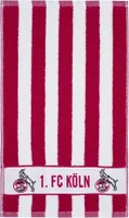 1. FC Köln Gästehandtuch 2-er Set  Blockstreifen 30 x 50 cm