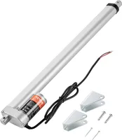 VEVOR 1500N Lineárny aktuátor DC 12V Lineárny aktuátor IP54 Elektrický lineárny motor Dĺžka zdvihu 450 mm Hlučnosť ≤60 dB Elektrický otvárač dverí 5 mm/s Rýchlosť pohybu Lineárna technológia Nastavenie aktuátora