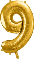 Balon foliowy 9 86cm złoty