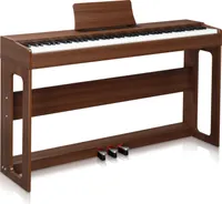 FCH elektrické piano digitální elektrické piano s 88 klávesami s kladívkovou mechanikou 128 rytmů,hnědé