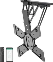 MyWall TV-Deckenhalterung HL43M für TVs 23-55 Zoll (58-140cm) mit Funk-und App-Fernbedienung Schwarz