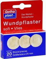 Gothaplast Wundpflaster soft Vlies Ø 25 mm, 20 St. Pflaster