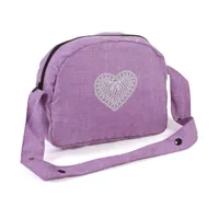 Wickeltasche, melange flieder