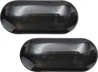 2x prémiové bočné smerovky v čiernej / dymovej farbe pre VW Sharan 7M Vento Caddy Škoda Octavia 1U