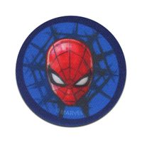 Bügelbild Marvel © Spiderman Comic Kopf Quadrat Aufnäher 
