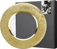 Eisch Teller Ravi Gold, Dekoteller, Servierteller, Platzteller, Glas, Gold, 32 cm, 75751632