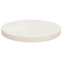 vidaXL Tischplatte Weiß Ø30x2,5 cm Massivholz Kiefer