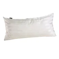 Hedvábný povlak na polštář s bílými pruhy - 100% hedvábí, 80x80 cm, měkký a