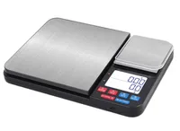 Küchenwaage, Feinwaage, digitale Waage, Paketwaage, Briefwaage, Edelstahl, 10kg Tragkraft, 0.01g Genauigkeit, Tablettenwaage, USB-Ladeanschluss
