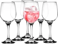 Glasmark Krosno Weinglas 0,3L Für Rotwein Weingläser 6er Set Gläser Rotwein Weisswein Rotweinglas Rotweingläser Weissweingläser Wein Kelch 6 x 300 ML