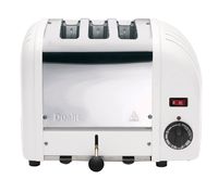 DUALIT Vario Toaster Edelstahl - 2200W - 3 Schlitze - Weiß