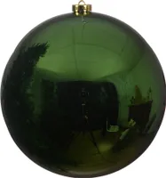 Weihnachtskugeln Kunststoff 14cm piniengrün, 1 Stück