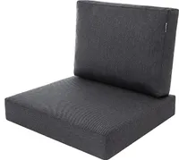 Miatech Polštář pro ratanové židle Ratanový nábytek Zahradní nábytek Technorattan vnitřní/venkovní 60x55cm černý