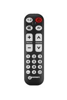 Geemarc TV-10 - lernfähige Universalfernbedienung mit großer Schrift und Tasten für bis zu zwei Geräte