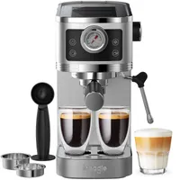 Espressomaschine CM1660 mit Manometer,Kaffeemaschine mit Milchschaumdüse