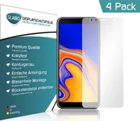 4x Slabo Displayschutzfolie für Samsung Galaxy J4+ | Galaxy J6+ KLAR "Crystal Clear" (verkleinerte Folien) Displayfolie Schutzfolie Folie