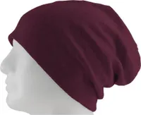 Oblique Unique Long Beanie XXL Mütze Slouch Damen Herren Kinder Mütze - dunkelrot