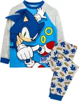 Sonic The Hedgehog - "Spikes" Schlafanzug für Kinder NS5776 (110) (Grau/Blau)