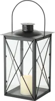 Boltze Laterne Farol Dekor für Innen-/Außenbereich, Eisen schwarz, 17x17x30 cm