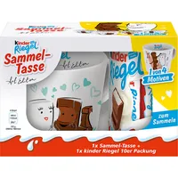 Ferrero Kinder Riegel 10er Packung mit Sammel Tasse Fan Edition 210g