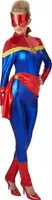 Captain Marvel - Kostüm - Damen BN5296 (S) (Blau/Rot)
