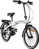 Galano Metropolis Klapprad 20 Zoll für Erwachsene 155 - 180 cm Faltrad mit 6 Gängen Klappfahrrad retro Cityrad Faltfahrrad