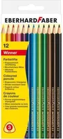 Eberhard Faber 511412 - Buntstifte Winner, dreiflächig, 12er Kartonetui