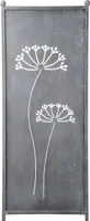 Stele Metall grau Sichtschutz "Dolde" H165cm x B52cm Windschutz Dekowand Deko