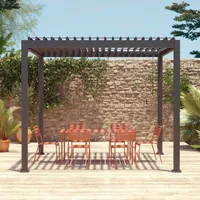 sweeek - Bioklimatische Pergola mit Lamellendach Triomphe 3x3m V2 - Anthrazit