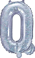 Holograficzna balonowa litera ''Q'' 35cm - Stwórz magiczną atmosferę swoim przyjęciem! Idealna na urodziny, rocznice i inne wyjątkowe okazje!