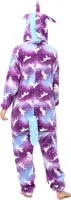 Katara 1744 -  Einhorn Lila-Blau S (145-155cm), Jumpsuit, Onesie, Karneval, Overall, Party, Karnevals-Kostüm, Verkleidung zum Fasching, Schlafanzug, Hausanzug, Jogginganzug, Cosplay, Tierkostüm für Erwachsene