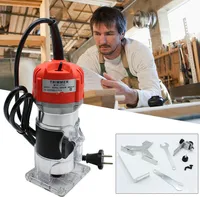 800W 1/4" fréza na dřevo Elektrická fréza na dřevo Broušení dřeva Nástroje na broušení hran Multi Router Router Wood Trimmer 6,35 mm Elektrický ruční trimmer