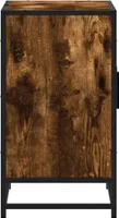 vidaXL Waschbeckenunterschrank Räuchereiche 90x33x60 cm Holzwerkstoff