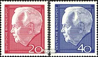 Briefmarken BRD (BR.Deutschland) 1964 Mi 429-430 (kompl.Ausg.) FDC Wiederwahl des Bundespräsidenten Lübke (I)