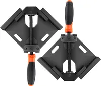 TACKLIFE HAC3B Eckklemme, 90 ° rechtwinklige Klemme, Gehäuse aus Aluminiumlegierung, Schwingbacken, Kohlenstoffstahl-Gewindestange für die Verbindung von Holz, Metall und Glas, ideal für Heimwerker-Holzarbeiten, 2 Stück