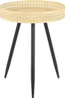 Mica Decorations Jaylee Beistelltisch - H45 x Ø34 cm - Metall - Schwarz