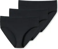 Schiesser Damen 3PACK Midi schwarz L  PAK